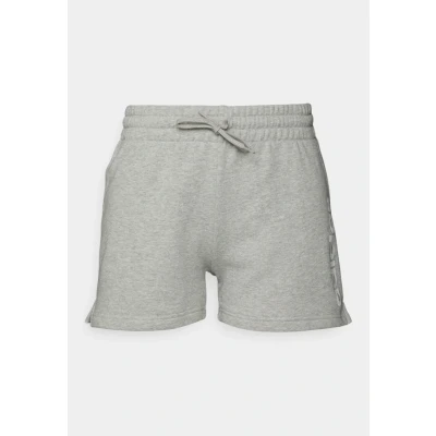 Imagen de adidas Sportswear Essentials Linear Pantalón corto de deporte, Mujer, Talla: Small, Medium grey heather/white