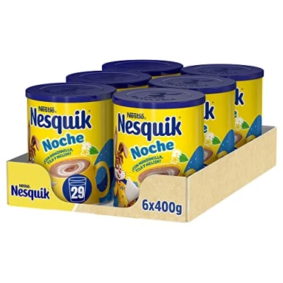 Imagen de Nesquik NESTLÉ Noche Cacao Soluble 400g Lata Pack de 6