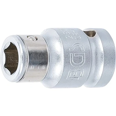 Imagen de BGS 290 Adaptador de puntas con bola retención 12,5 mm (1/2&quot;) hexágono interior 10 (3/8&quot;)