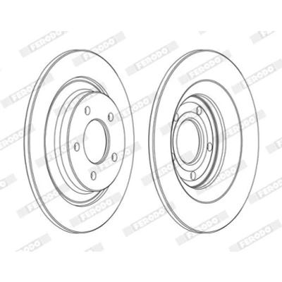 Imagen de FERODO PREMIER DDF1547C Disco de freno 302 11 5 macizo revestido sin tornillos MAZDA: 5, Premacy