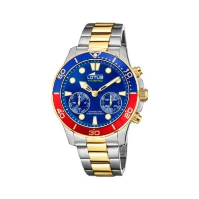 Imagen de LOTUS Reloj Modelo 18801/3 de la colección Connected, Caja 44,5 mm Azul con Correa Acero Bicolor para Caballero