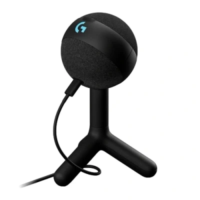 Imagen de micrófono Logitech G Yeti Orb, Gaming, RGB Lightsync, Personalizable, USB, Windows Mac, Cápsula de condensador, Negro