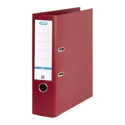 Imagen de Elba Smart Pro + De plástico Burdeos A4 Carpeta (De plástico, Burdeos, A4, 500 hojas, 80 mm, 1 pieza(s))