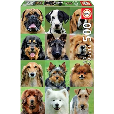 Imagen de Educa Genuine Puzzles, Puzzle 500 Piezas, Collage de Perros (17963)