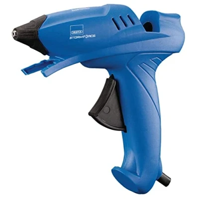 Imagen de Pistola de pegamento Draper 83660 Storm Force, con seis tubos pegamento, (100 W), color azul
