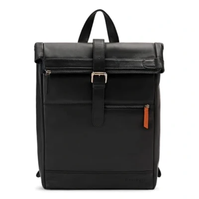 Imagen de DAVIDOFF ESSENTIALS Backpack mochila de hombre piel viaje con cremallera y forro algodón para trabajo u oficina
