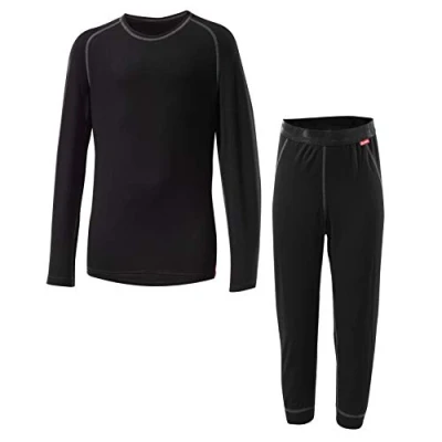 Imagen de Löffler Set KL. Transtex Warm 3/4 Hose Pantalón Interior térmico para niño, Color Negro, Talla 10 años (140 cm)