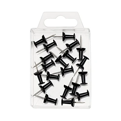 Imagen de Wedo 054101 Pack de 20 agujas para tablero, color negro