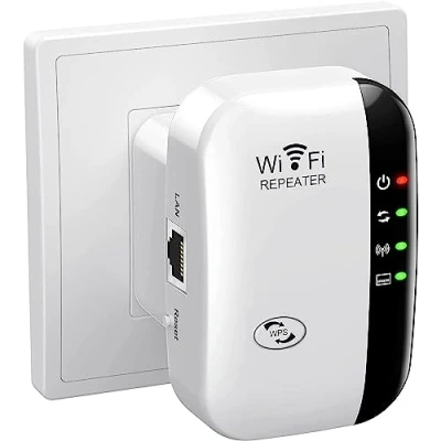 Imagen de Repetidor WiFi, Amplificador WiFi 2.4 GHz 300 Mbps, Extensor de Red con Repertidor/Ap Modo y la función WPS