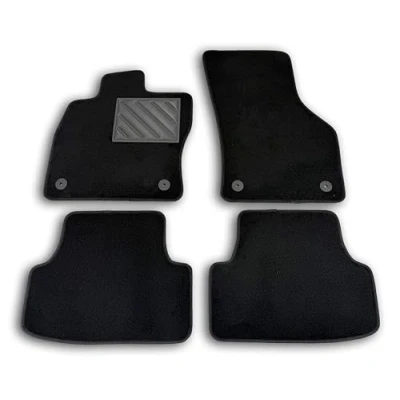 Imagen de Alfombrillas a Medida para Seat Leon III Partir de 2012 , Antideslizantes, talonera Reforzada y Botones fijación