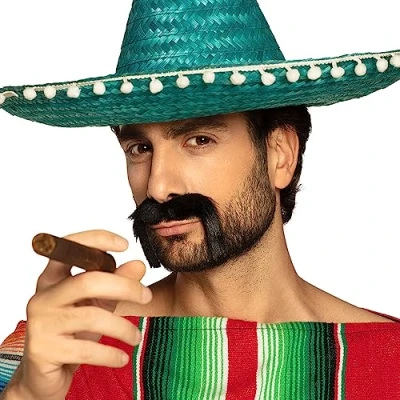 Imagen de Boland Barba, autoadhesivo, poliéster, accesorio, maquillaje, disfraz, carnaval, fiesta temática