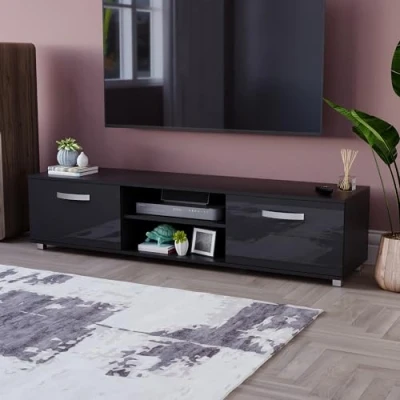 Imagen de Vida Designs Aparadores, Madera de virutas y MDF, Negro, estándar