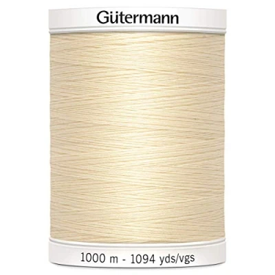 Imagen de Gütermann Sew All Hilo de poliéster, 1000 m, Color Crema (0414), 5.5 x 4 cm