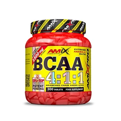 Imagen de AMIX Suplemento Alimenticio BCAA Instantized 4:1:1 en 300 Cápsulas Ayuda a Eludir el Catabolismo Muscular Estimula la Recuperación Favorece Síntesis Proteica