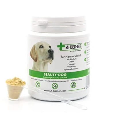 Imagen de 4 Beiner Beauty Dog: multivitaminas para Perros con Omega 3, MSM, Complejo de Vitamina B, C, biotina, Cardo Mariano, levadura Cerveza, Aceite comino Negro, Zinc, YODO, Selenio