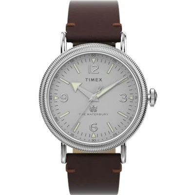 Imagen de Timex Reloj Analógico para Hombres de Cuarzo con Correa en Cuero TW2W20300