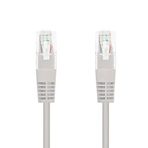 Imagen de NanoCable 10.20.0403 Cable de red Ethernet RJ45 Cat.6 UTP AWG24, 100% cobre, Gris, latiguillo 3mts