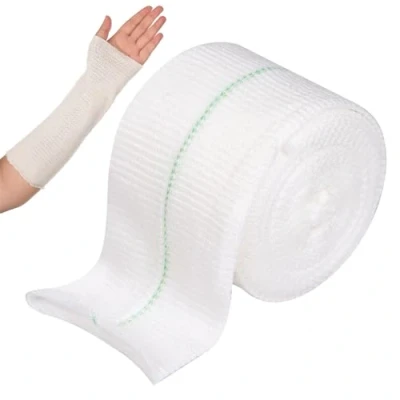 Imagen de vendaje elástico de compresión tubular, fijación, 5 cm x m, tubular para pequeñas extremidades, muñecas y codos