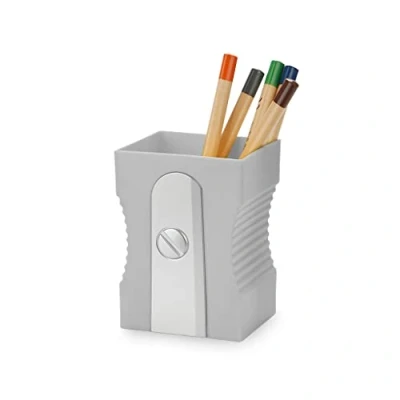Imagen de Balvi Portalápices Sharpener Color Gris En Forma de sacapuntas Plástico