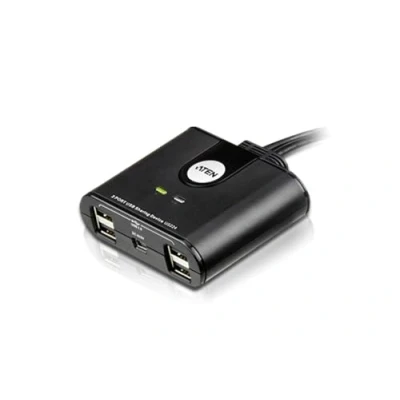 Imagen de Aten US224 AT Comutador periférico (4 x USB), Negro