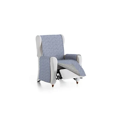 Imagen de Eysa Mist Funda, Poliéster, Azul/Gris, 1 Plaza 55cm. Válido para sofá Desde 60 a 110 cm