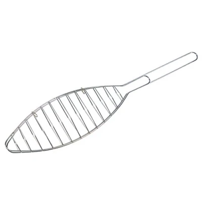 Imagen de BBQ Parrilla de Barbacoa para Pescado Acero Inoxidable (13 x 41 cm)