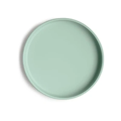 Imagen de mushie Platos de Silicona para Niños con Ventosa Antideslizante Accesorios Aprendizaje Bebés y Pequeños Resistente al Lavavajillas Microondas Cambridge Blue