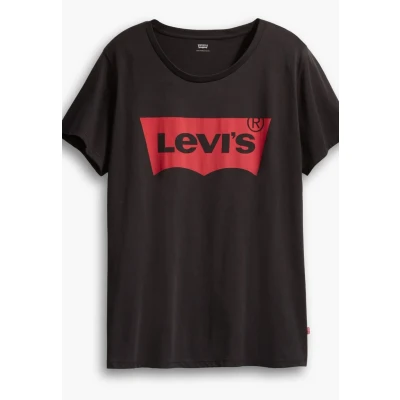 Imagen de Levi&#039;s Plus Size Perfect Tee Camiseta, Stonewashed Black, 3XL Mujer
