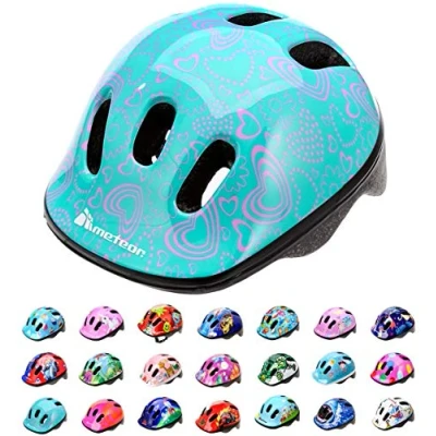 Imagen de Casco Bicicleta Bebe Helmet Bici Ciclismo para Niño Cascos Infantil Patinete Montaña BMX Carretera Skate Patines monopatines MV6 2 (S(48 52cm), Flower)