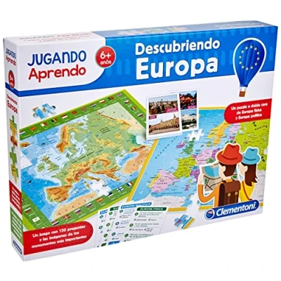 Imagen de Clementoni Descubriendo Europa, juego educativo a partir de 6 años, juguete en español (55120), Multicolor