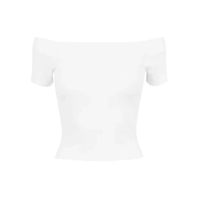 Imagen de Urban Classics OFF Shoulder Camiseta básica, Mujer, Talla: Large, White