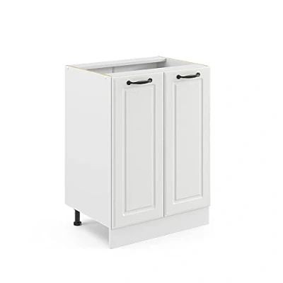 Imagen de Vicco Mueble bajo de cocina &quot;R Line&quot;, Blanco casa campo/Blanco, 60 cm sin encimera