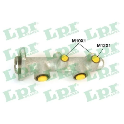 Imagen de LPR 1540 Cilindro Maestro de Freno 23,81 Fundición gris 12 X 1 (1), 10 (2) FORD: Transit Mk3 Furgón, Mk2 Camión plataforma/Chasis