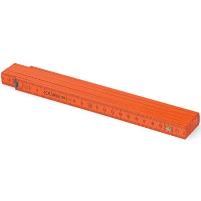 Imagen de Metrie™ BL52 Holz Zollstock/Zollstöcke 2m langer Gliedermaßstab, MaßstabMeterstab mit Duplex Teilung Orange (PAN166C)