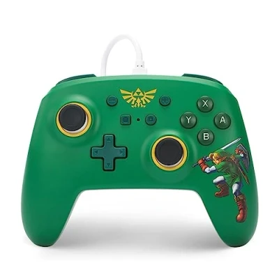 Imagen de Mando con cable PowerA para Nintendo Switch Defensor de Hyrule