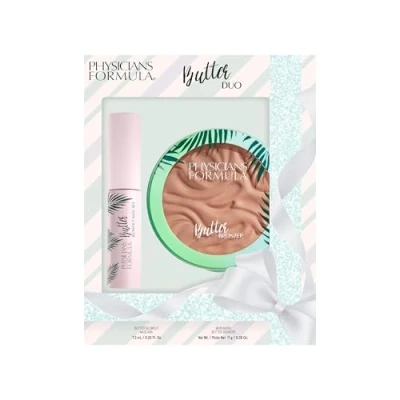 Imagen de Physicians Formula Butter Duo Set, Maquillaje con Polvos Bronceadores y Máscara de Pestañas Voluminizadora, Fórmulas Enriquecidas Mantecas del Amazonas para una Piel Radiante Nutridas