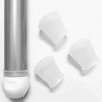 Imagen de ZARPMA Funda de silicona para patas trona IKEA Antilop antideslizante sillas 4 piezas (no incluye silla) (blanco)