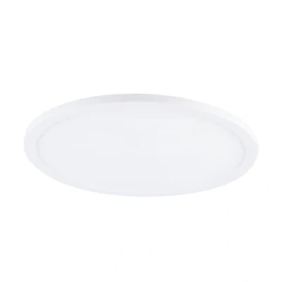 Imagen de Eglo LED foco empotrable Fueva Flex, para taladros universales de aluminio, superficie iluminada plástico en blanco, luz empotrada plana, blanco neutro, diámetro 22,5cm, No regulable
