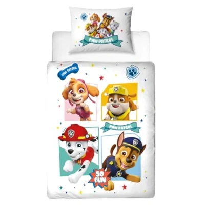 Imagen de Ropa de cama la Patrulla Canina 100 x 135 40 60 100% algodón · infantil para niñas y niños 1 funda almohada cm + nórdica con cremallera