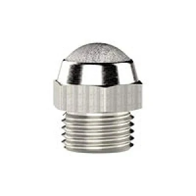 Imagen de Silenciador, acero inoxidable, diseño plano, M5, SW 8, presión de funcionamiento 0 15 bar, temperatura 10 C hasta 250