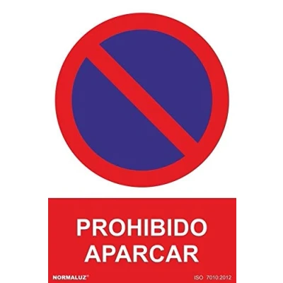 Imagen de Normaluz RD40640 Señal Adhesiva Prohibido Aparcar Adhesivo de Vinilo 20x30 cm con CTE, RIPCI