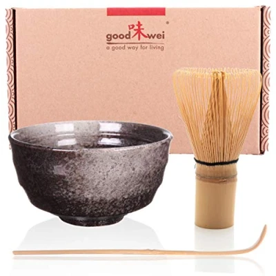 Imagen de Goodwei Juego de té Matcha Bol y batidor incl. Caja regalo (Goma)