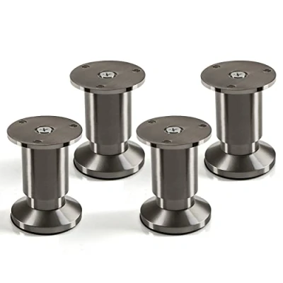 Imagen de Juego de 4 x SOTECH Patas Mueble ALPHA Alto ajustable Aspecto Acero fino cepillado Capacidad Carga hasta 250