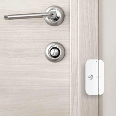 Imagen de TELLUR SMART Sensor Puerta WiFi, Ventana o Cajon y Gabinete de Oficina, Aplicación Notificación para Móvil, Alarma Detección Apertura Cierre Puertas, No Necesita HUB