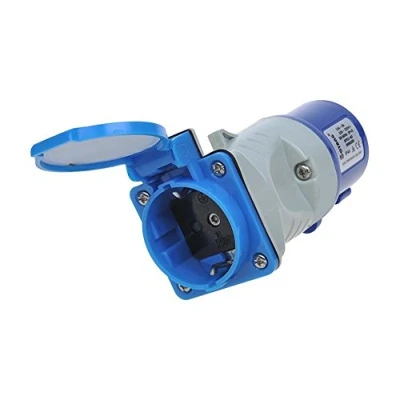 Imagen de ProPlus 373519 Adaptador de acoplamiento clavija IEC industrial macho a toma corriente schuko hembra