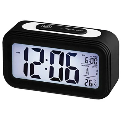 Imagen de Trevi SLD 3068 S Digital Alarm Clock Negro Despertador (Digital Clock, Rectángulo, Negro, 0,1 C, Contemporáneo)