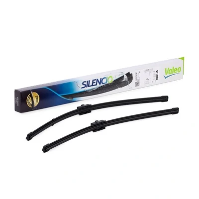Imagen de Limpiaparabrisas Valeo Silencio X.trm, Flat Blade Set 574301 delante Sin marco sujeción por perno VOLKSWAGEN: Bora Berlina, Golf 4