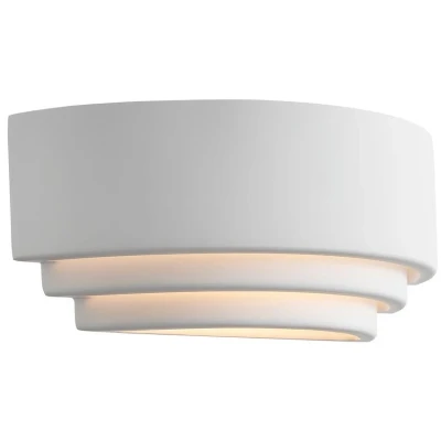 Imagen de Nordlux Lancio Aplique de pared oblongo escayola, con enchufe, blanco