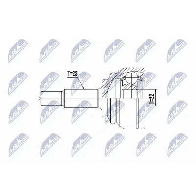 Imagen de NTY NPZ RE 055 Junta Homocinética Eje delantero, izquierda, derecha RENAULT: CLIO 3, Modus / Grand