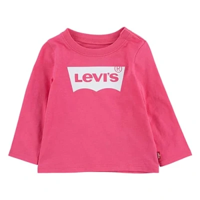 Imagen de Levi&#039;s Batwing TEE Camiseta de manga larga para niños, Talla: 74, Camelia rose